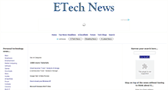 Desktop Screenshot of etech-news.com